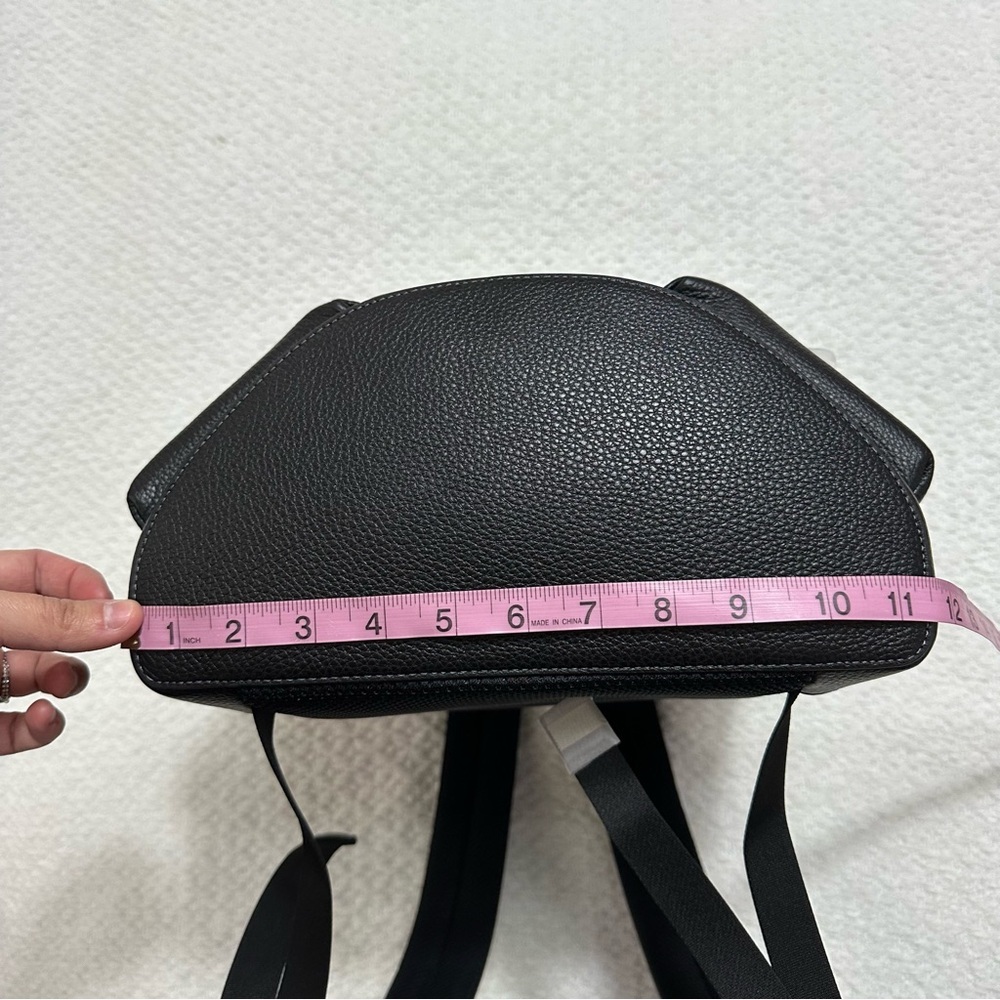 NWT Coach Warner Laptop Black Pebbled Leather Backpack Silver Hardware CW210 - Picture 9 of 14